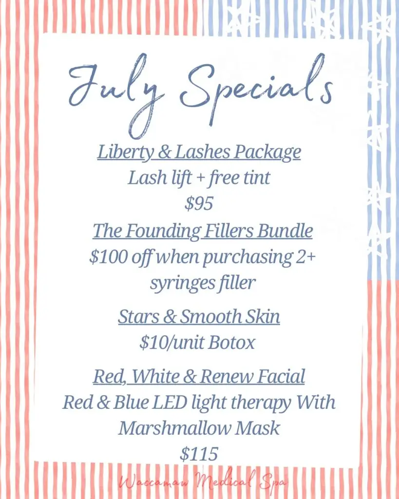 WACCAMAW MED SPA SPECIALS