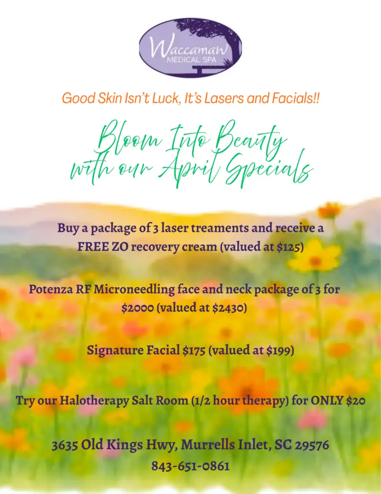 Potenza RF microneedling facials botox laser treatments April special